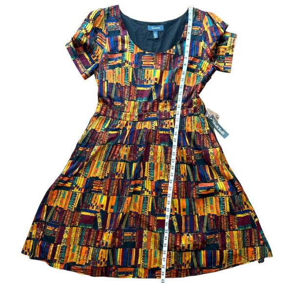 ModCloth Large Dress Cotton Retro 50s Swing Library Book Lover Gift RARE Pinup - Picture 15 of 16